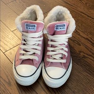 ‘Converse’ Style Shoes with Fur